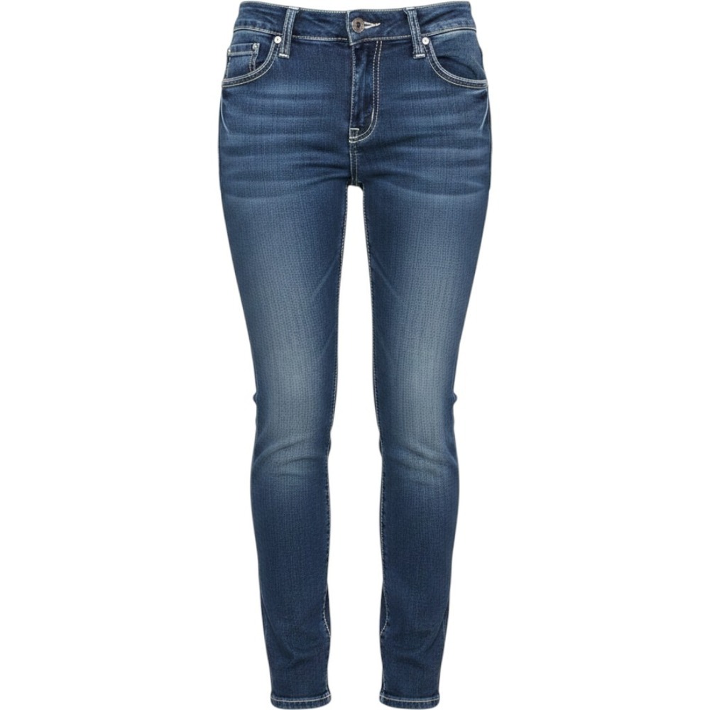 NWOT WOMEN'S JUNIORS ARIYA DENIM JEANS GLAM CURVE 7/8